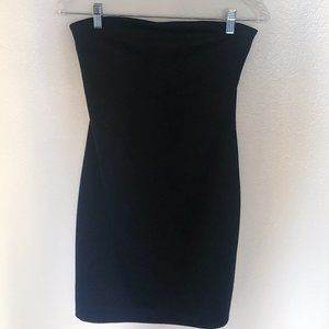 Silence + Noise UO Strapless Black Mini Dress